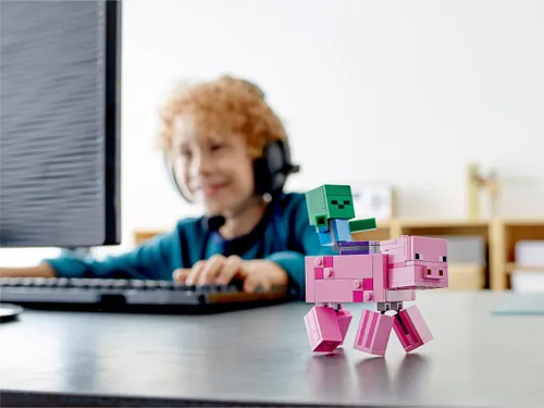 LEGO Minecraft BigFig domuz ve küçük zombi (21157)