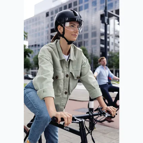 Kask rowerowy ABUS Hud-y Ace velvet black