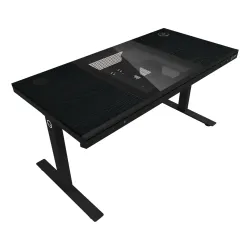 Biurko Lorgar Desk Elite 90 Series DE90W Blat Melaminowy140cm Regulacja wysokości Czarny