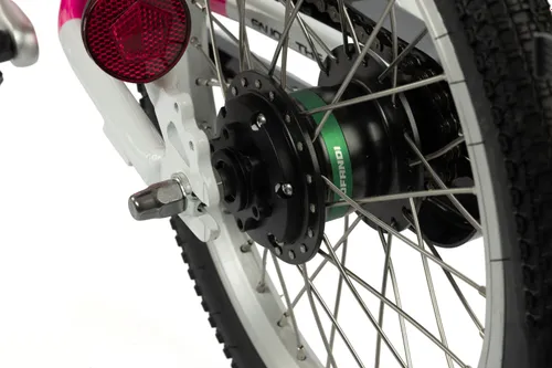 Rower dziecięcy KARBON Superlight Automatic 16 cali dla dziewczynki Różowy