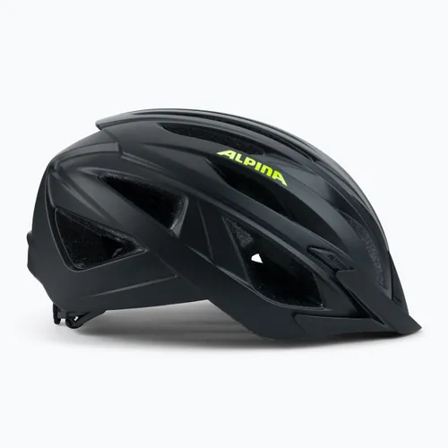 Kask rowerowy Alpina Parana black/ neon yellow matte