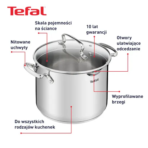 Zestaw garnków TEFAL Duetto+ G718SA74 (10 elementów)