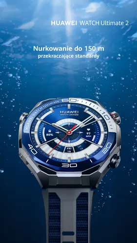 Smartwatch HUAWEI Watch Ultimate 2 Srebrno-niebieski
