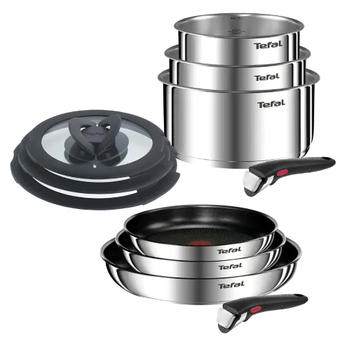 Zestaw patelni i garnków TEFAL Ingenio Emotion L897S474 & L8964S44 (8 elementów) + Pokrywa TEFAL Ingenio L9849053 (3 sztuki)