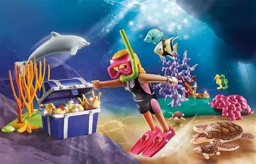 PLAYMOBIL Family Fun 70678 Płetwonurek