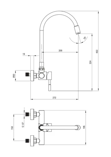 Bateria DEANTE Luno BOC B800 Czarny