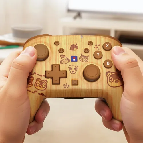 Pad Hori Wireless HORIPAD Turbo Animal Crossing Wood Brown do Nintendo Switch 2 Bezprzewodowy