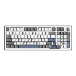Klawiatura gamingowa White Shark Excalibur biała KTT Wine Red RGB Hot-Swap