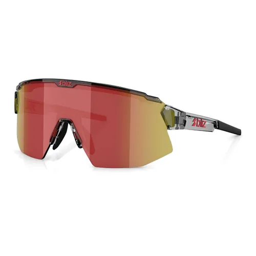 Okulary przeciwsłoneczne Bliz Breeze transparent dark grey/brown red multi