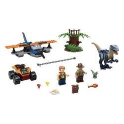 Конструктор Lego Jurassic World велоцираптор: на помощь биплану (75942)