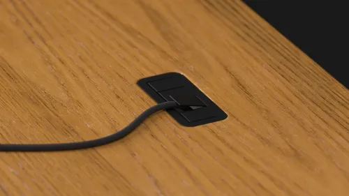 Biurko Endorfy Atlas S Electric Dark Wood 114cm Regulacja wysokości Ciemne drewno