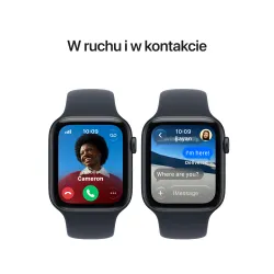 Apple Watch SE 3gen GPS koperta 44mm z aluminium Północ pasek sportowy granat S/M 2026