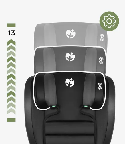 Fotelik samochodowy TULANO Joy 25 I-Size 100-150 cm (15-36 kg) Czarny