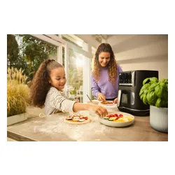 Air Fryer Frytkownica beztłuszczowa BRAUN MultiFry 5 HF5075IBK 6l z okienkiem do obserwacji postępów gotowania