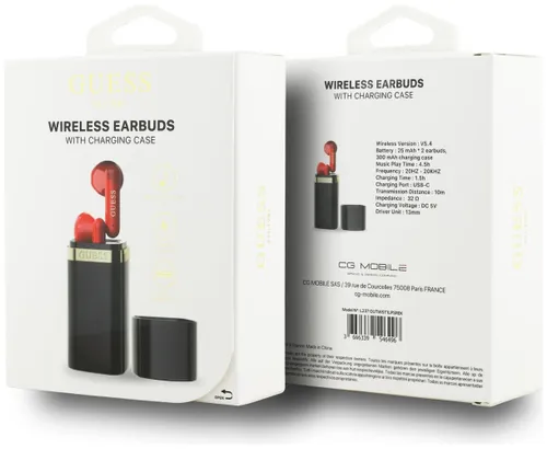 Słuchawki douszne GUESS Lipstick 2 Czarny