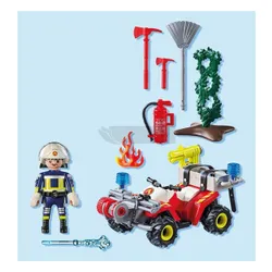 PLAYMOBIL ACTION HEROES 71825 QUAD STRAŻY POŻARNEJ zestaw dla dzieci +4 lat