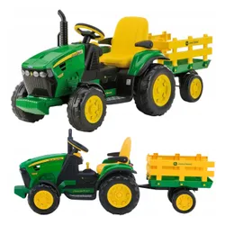 Traktor na Akumulator John Deere Ground Force 12V Peg Perego LiFePO4 litowy