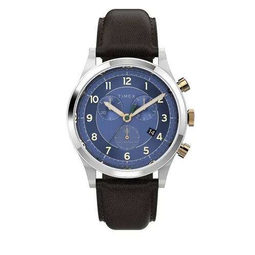 Timex Waterbury Kronograf Saati TW2V28600 Kahverengi / Gümüş