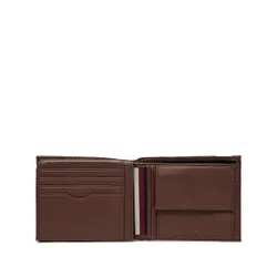 Большой мужской кошелек Tommy Hilfiger Th Central Cc Flap And Coin Am0am11856 Dark Chestnut GT8