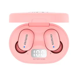 Słuchawki bezprzewodowe Aiwa EBTW-150PK Dokanałowe Bluetooth 5.0 Różowy