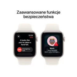 Apple Watch SE 3gen GPS + Cellular 40mm koperta z aluminium (księżycowa poświata) + pasek sportowy rozmiar S/M (księżycowa poświata) 2025