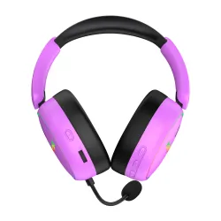 Słuchawki bezprzewodowe z mikrofonem Hator Phoenix 2 Wireless ESH42 ANC Nauszne Fioletowy