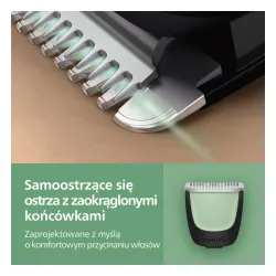 Trymer Philips Seria 3000 MG3930/15 6 nasadek 60min