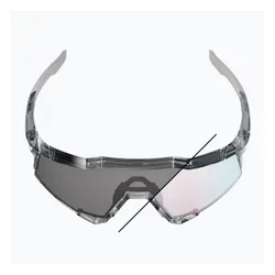Okulary przeciwsłoneczne 100% Speedcraft polished translucent grey/rose gold mirror photochrom