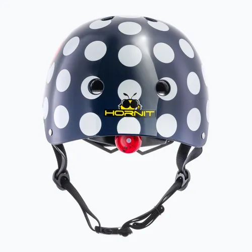 Kask rowerowy dziecięcy Hornit PolkaDot navy/white/red
