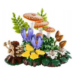LEGO BOTANICALS 11505 GRZYBY LEŚNE, zestaw klocków +18 kwiaty rośliny