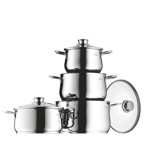 Zestaw garnków WMF Diadem Plus 0730046040 Indukcja Stal nierdzewna 8 elementów