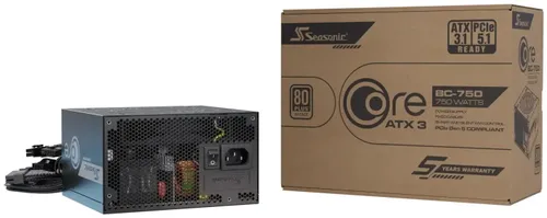 Zasilacz SEASONIC Core BC-750 750W 80 Plus Bronze ATX3.1