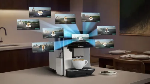 Автоматическая кофемашина Siemens EQ900 plus iAroma TQ925EZ3 холодный кофе ширина 31,5cm