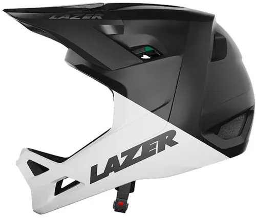 Kask rowerowy LAZER Chase KinetiCore Biało-czarny mat Full Face (rozmiar XS)