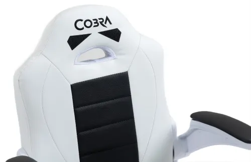 Fotel COBRA Junior Pro Biało-czarny