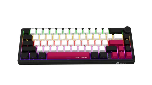 Klawiatura mechaniczna Lorgar KBP70MW Toxic Purple Czarno-czerwony