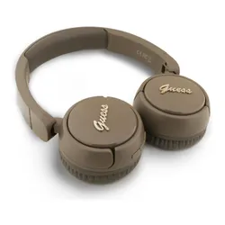 Słuchawki nauszne GUESS Metal Logo Script Brązowy