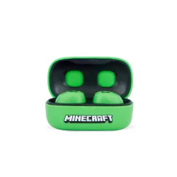 Słuchawki bezprzewodowe OTL Technologies Minecraft Creeper 3D Character Collectible TWS Earphones Dokanałowe Bluetooth 5.3 Zielony