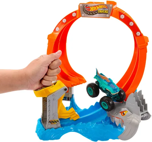 Tor Hot Wheels Monster Trucks Pętla rekina JFR08