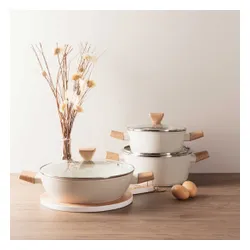 Garnek Marmurkowy 20Cm Z Pokrywą Bergner Bg-34745 Naturally