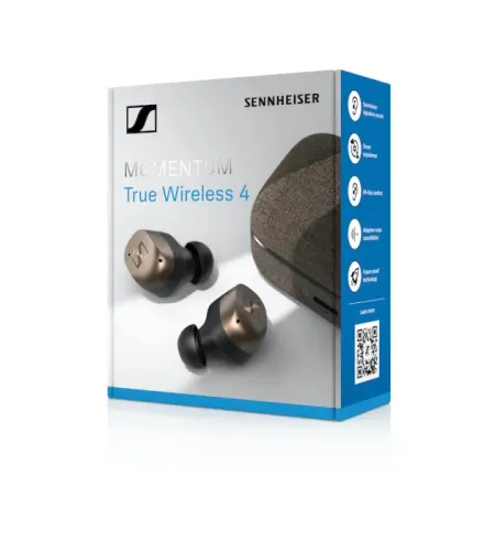 Słuchawki bezprzewodowe Sennheiser MOMENTUM True Wireless 4 Dokanałowe Bluetooth 5.4 Czarno-złoty