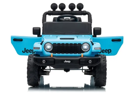 Auto Na Akumulator Jeep Rubicon 2X200W 24V Eva Skóra LED Pilot Radio MP3