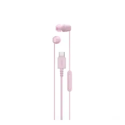 Słuchawki przewodowe Sony IER-EX15C Dokanałowe USB-C Różowy