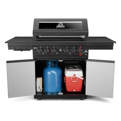 Grill gazowy KOLER Krone S2 Black 21.6 kW 74 x 46 cm