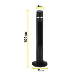 Wentylator MISSION AIR Tower Fan XL Czarny