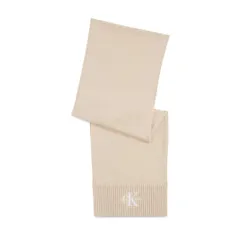 Calvin Klein Jeans Monologo Embro tricot eșarfă K60k611262 Fildeș YBI