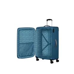 Большой расширяемый чемодан American Tourister Pulsonic-coronet blue