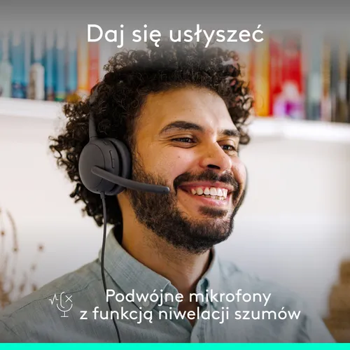 Słuchawki LOGITECH Zone Wired 2 Przewodowe, Nauszne, ANC Grafitowy