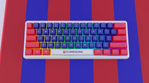 Klawiatura mechaniczna OCPC Gaming FCB KR2 Wireless 3w1 Niebiesko-czerwony