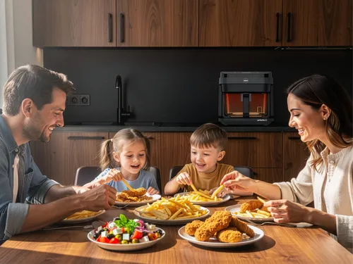 Air Fryer Frytkownica beztłuszczowa ELDOM FR500 5.5l z okienkiem do obserwacji postępów